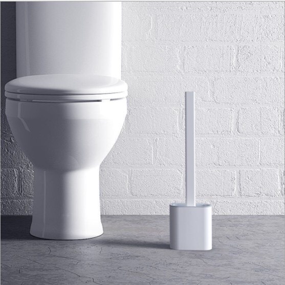 Cọ Bồn Cầu Toilet Nhà Vệ Sinh Cao Cấp Kèm Giá Cắm Chổi Silicon