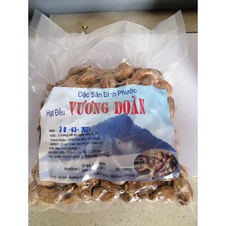 Hạt điều Việt Nam rang muối loại A1. Túi hút chân không 500g