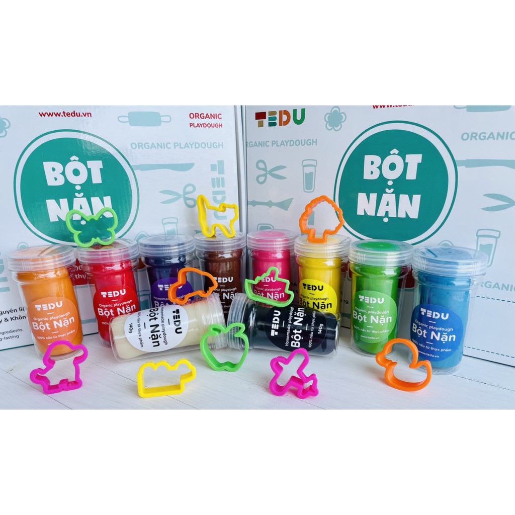 Đất Nặn Bột Nặn An Toàn TEDU Set 10 Màu