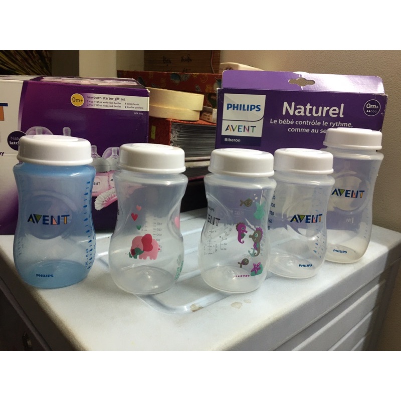 Bình nắp trữ  AVENT 125ml 260ml 330ml