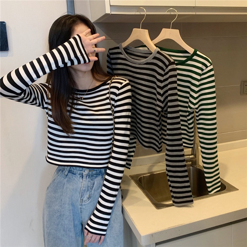 NRVP Áo Sweater Dệt Kim Dài Tay Thiết Kế Mới Thời Trang Theo Phong Cách Hàn Quốc Cho Nữ