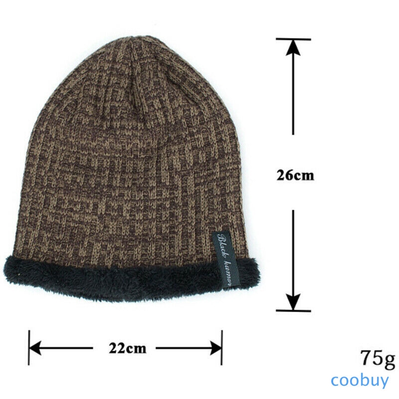 Nón beanie dệt kim giữ ấm mùa đông cho nam