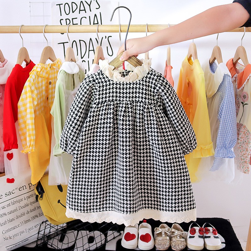 Đầm một mảnh thời trang mùa thu cho bé | BigBuy360 - bigbuy360.vn
