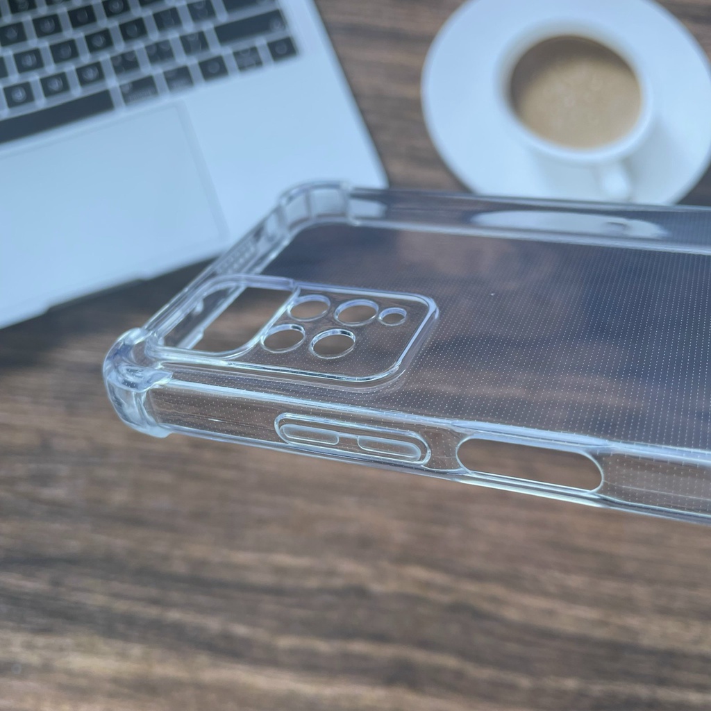 Ốp lưng silicon trong suốt chống sốc 4 cạnh cao cấp cho Xiaomi Redmi Note 11 Pro 4G