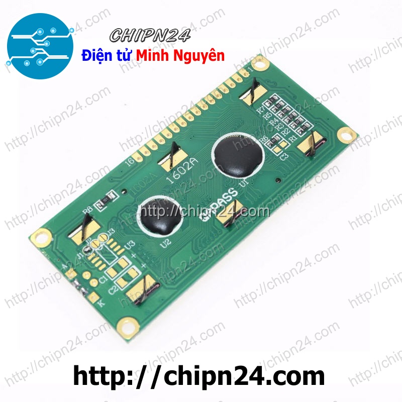 [1 CÁI] (B58) LCD 1602 GREEN (Xanh Lá), LCD1602 Green