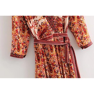 Đầm tole vạt chéo boho siêu hot
