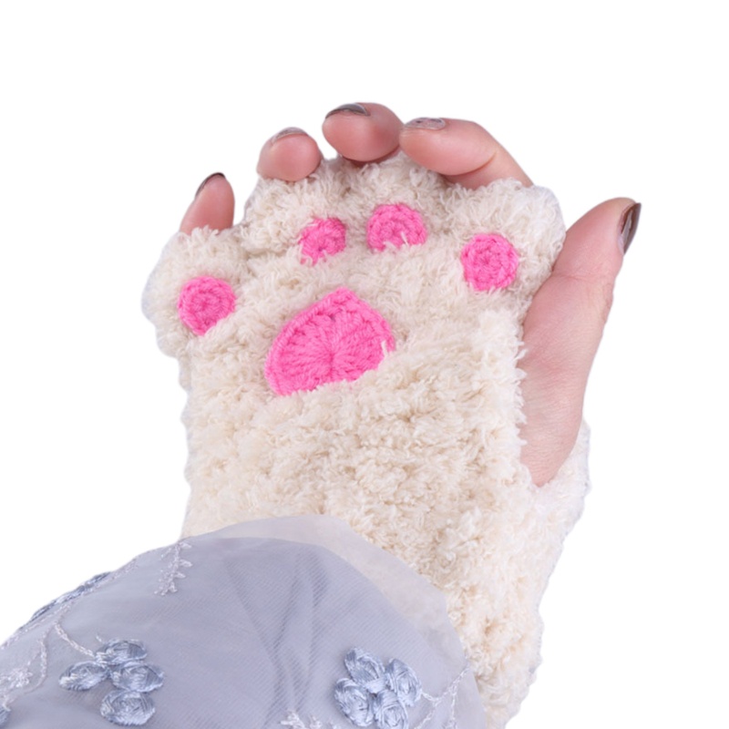 Găng Tay Bông Hình Móng Vuốt Gấu Hoạt Hình Hóa Trang Halloween