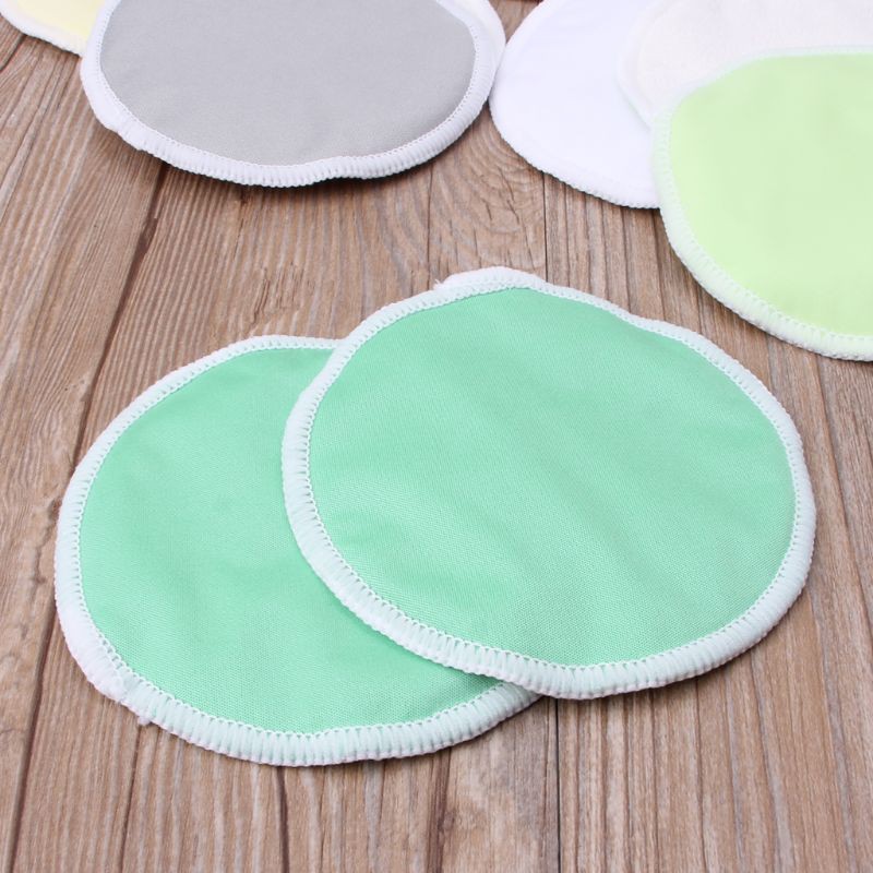 ❤❤ 2 Pcs New Bamboo Breast Pad Nursing Pads For Mum Washable Waterproof Feeding