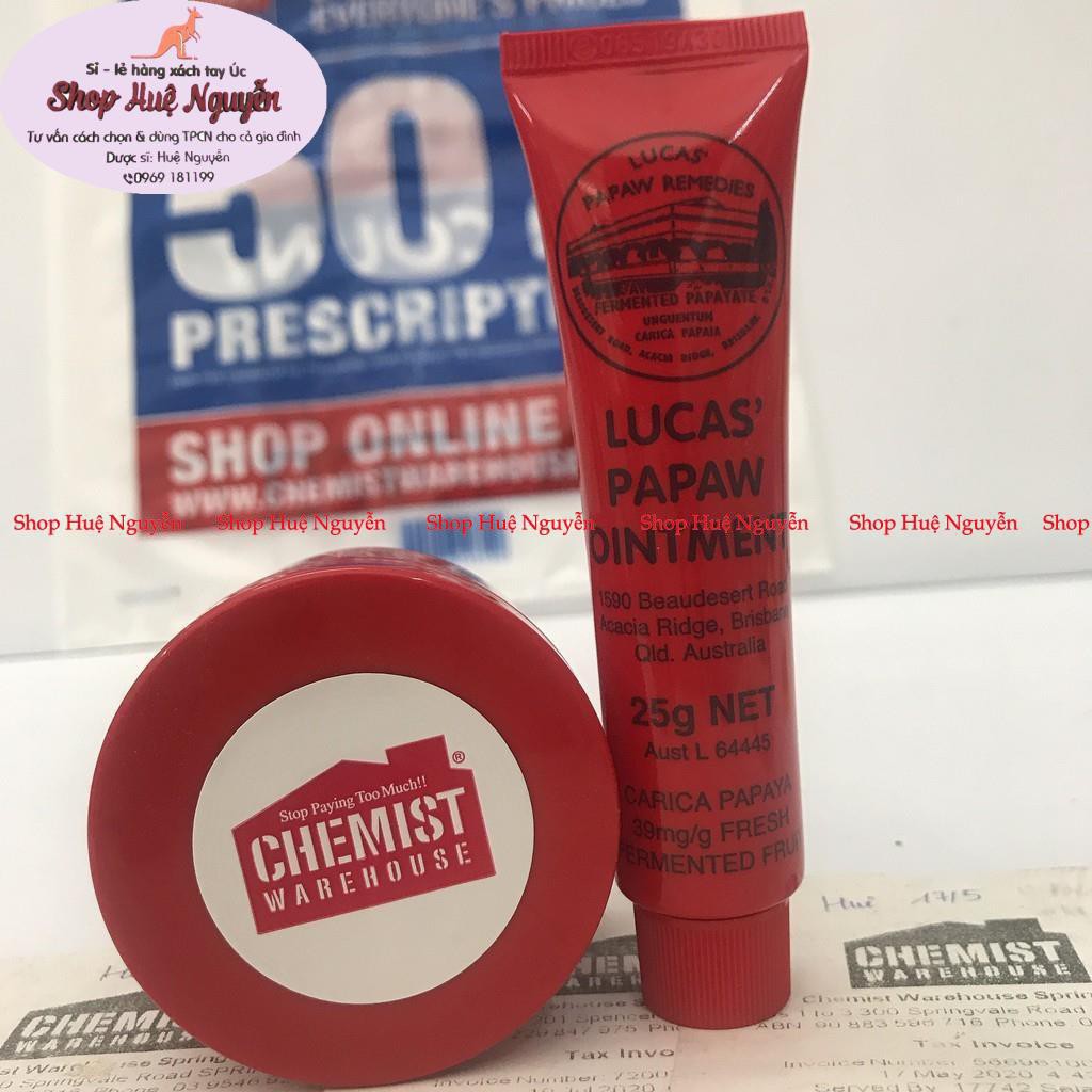 Kem đu đủ đa năng Lucas’ Papaw Ointment 25gr CHEMIST ÚC