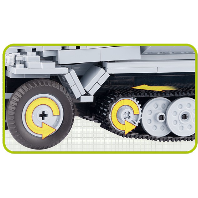 Đồ chơi lắp ráp xe tải bánh xích 251 COBI-2442