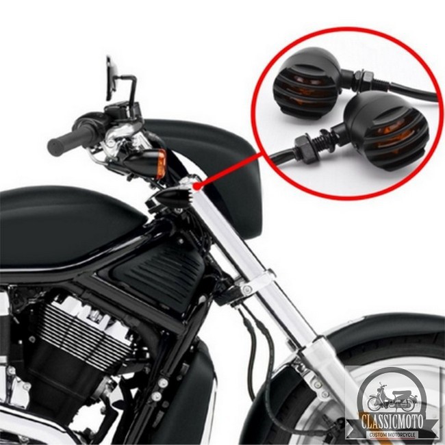 ĐÈN XI NHAN CLASSIC - Đèn Xi nhan độ Harley CafeRacer Chopper Bobber CG125 SU GN125 Win Honda Yamaha (giá bao gồm 1 cặp)