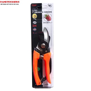 Kéo cắt cành kiểu nhật 7 inch mỏ cong thép đen top - k-700
