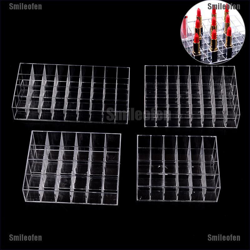 (hàng Mới Về) Giá Đỡ Trưng Bày Son Môi 24 / 36 / 40 Bằng Acrylic Tiện Dụng