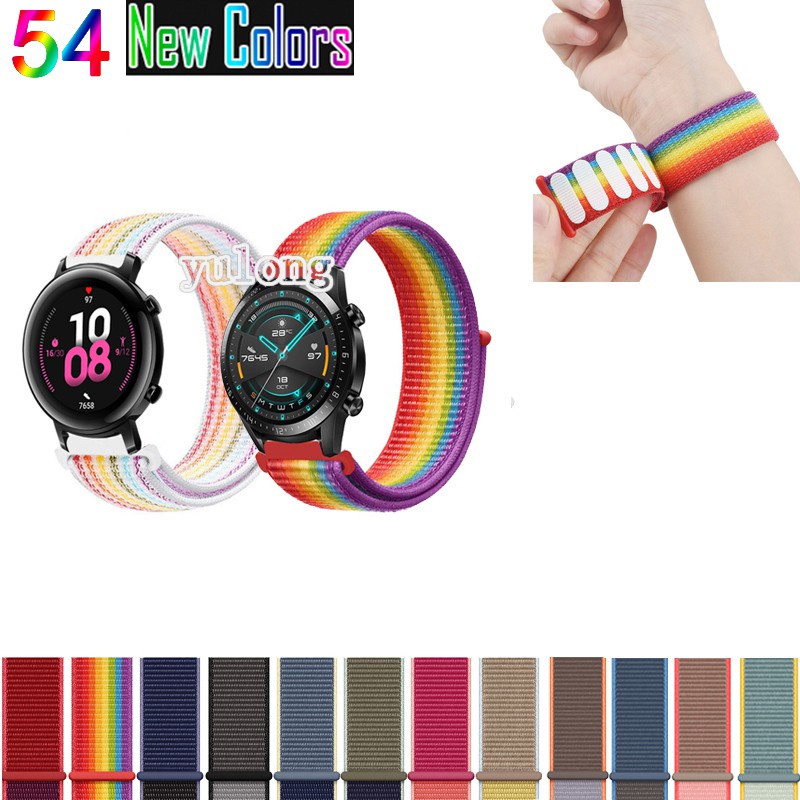 Dây Đeo Đồng Hồ Bằng Nylon 20mm 22mm Cho Huawei Watch GT2 GT3 GT 2 3 2e GT2 Pro