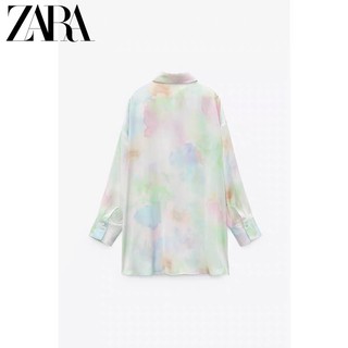 (Sẵn)Áo sơ mi lụa loang Zarraa dư sịn