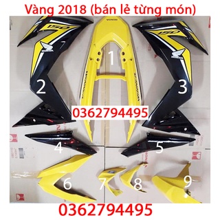 Dàn áo winner v1 vàng đen đời 2018 zin chính hãng honda