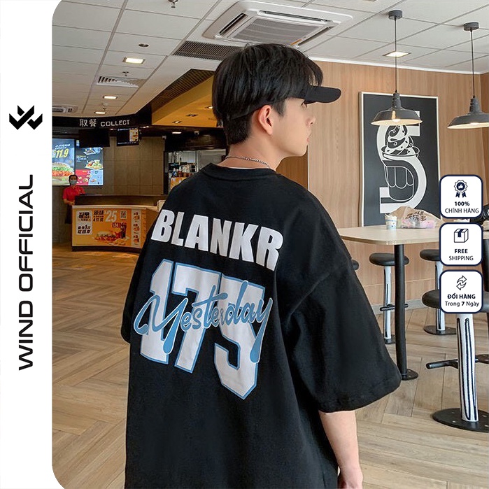 Áo thun tay lỡ unisex form rộng WIIS YESTERDAY phông rộng nam nữ phong cách oversize ulzzang