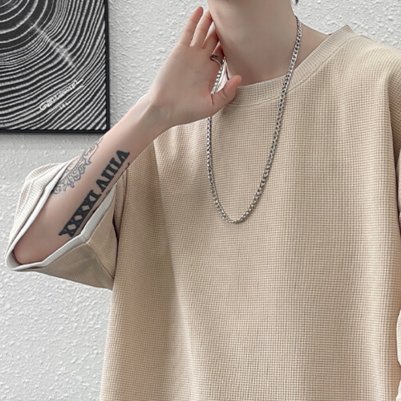 waffle đồ bộ nam Set Áo Thun Ngắn Tay + Quần Short Thể Thao Thời Trang Nam quần ngắn bộ set bộ bigsize