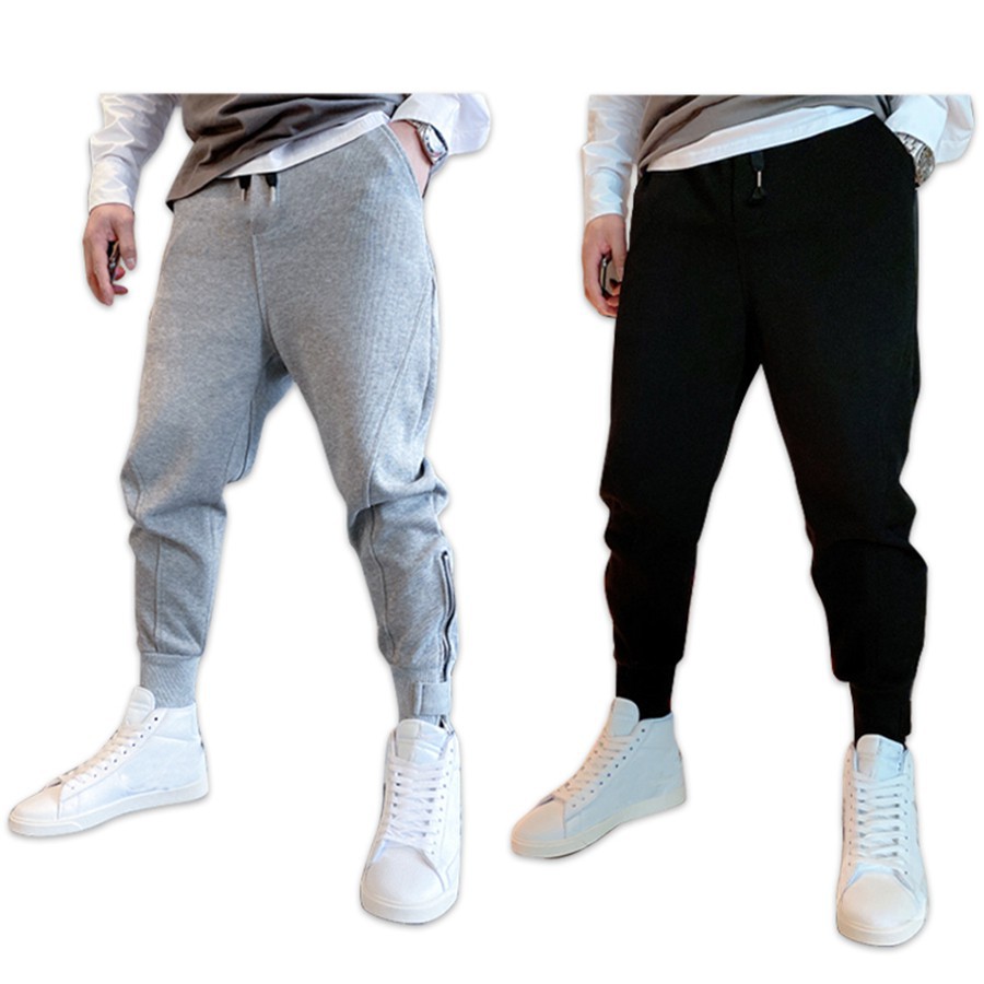 SIN GIÁ TỐT Quần Jogger nỉ thể thao Unisex N7 bó ống kéo khóa cổ chân nhiều túi tập gym nam nữ Zip01 💝