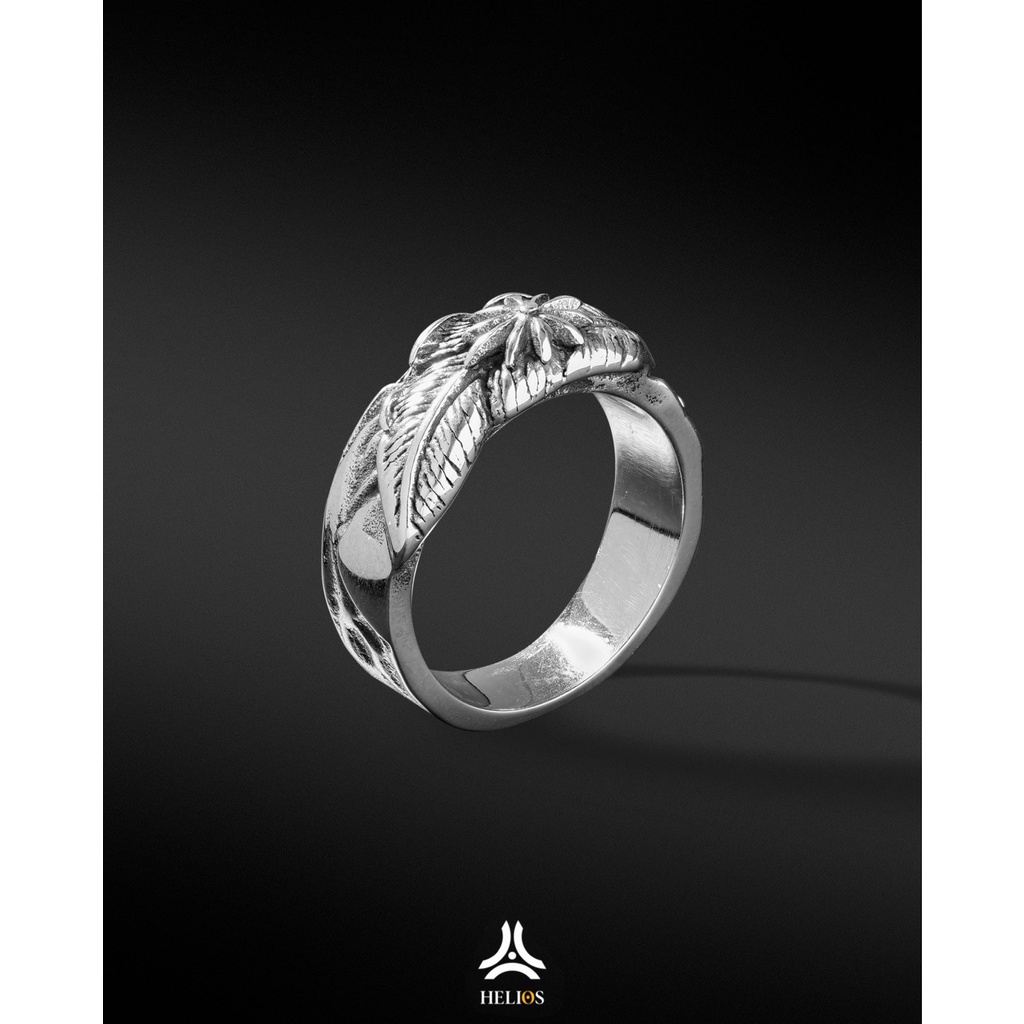 Nhẫn thời trang nam Helios Leaf Gothic