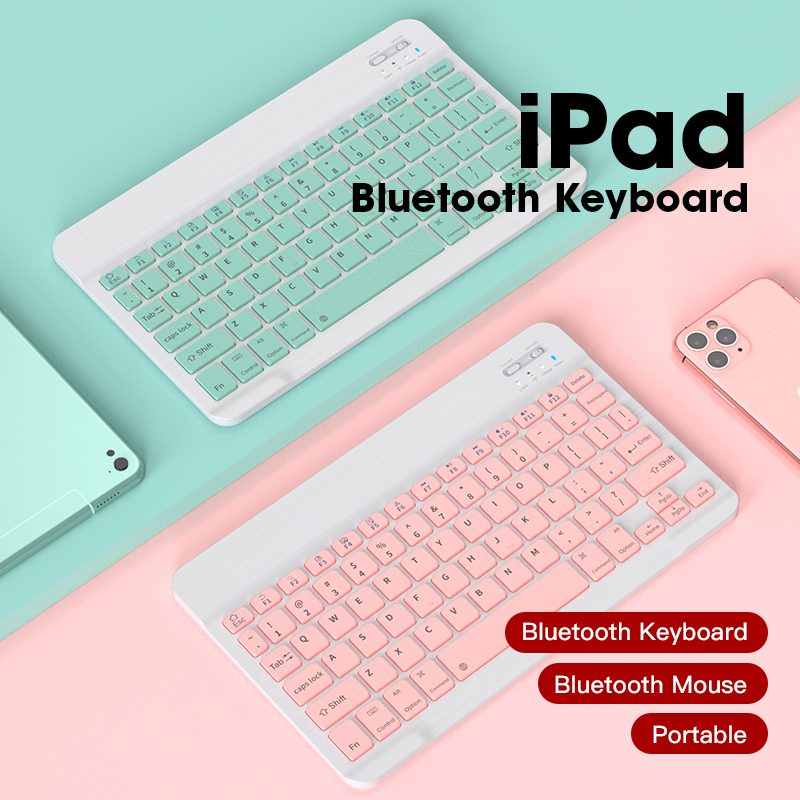 Bàn Phím Bluetooth Không Dây Mini Cho Ipad Apple Iphone Tablet Android Smart Phone Windows