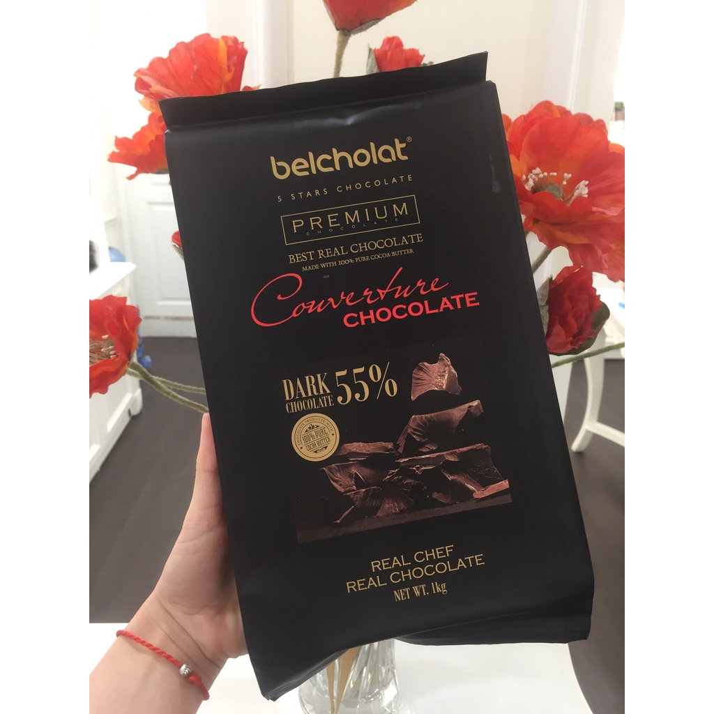 Socola nguyên liệu Belcholat Dark Chocolate Couverture 55%