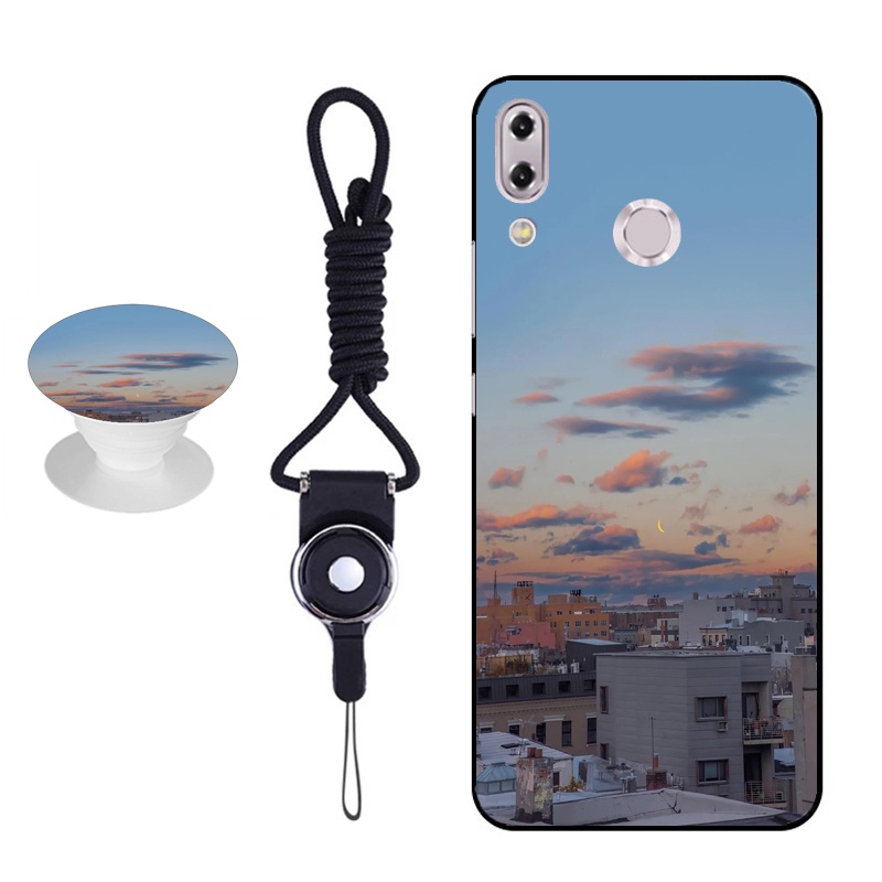 Ốp điện thoại có dây đeo đệm đỡ cho 6.2 ASUS ZENFONE 5(2018) ZE620KL ZS620KL ASUS X00QD