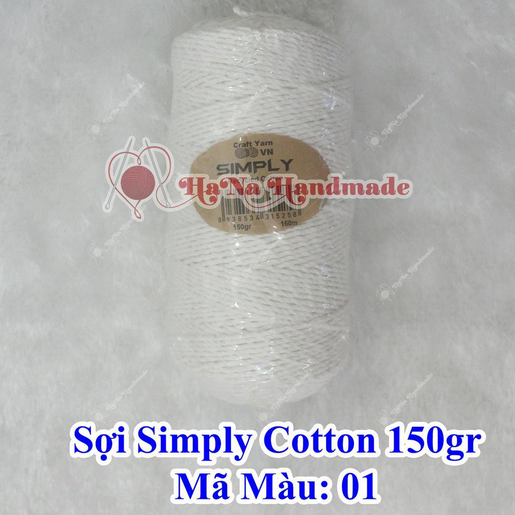 Sợi simply cotton 30k/cuộn/150gram