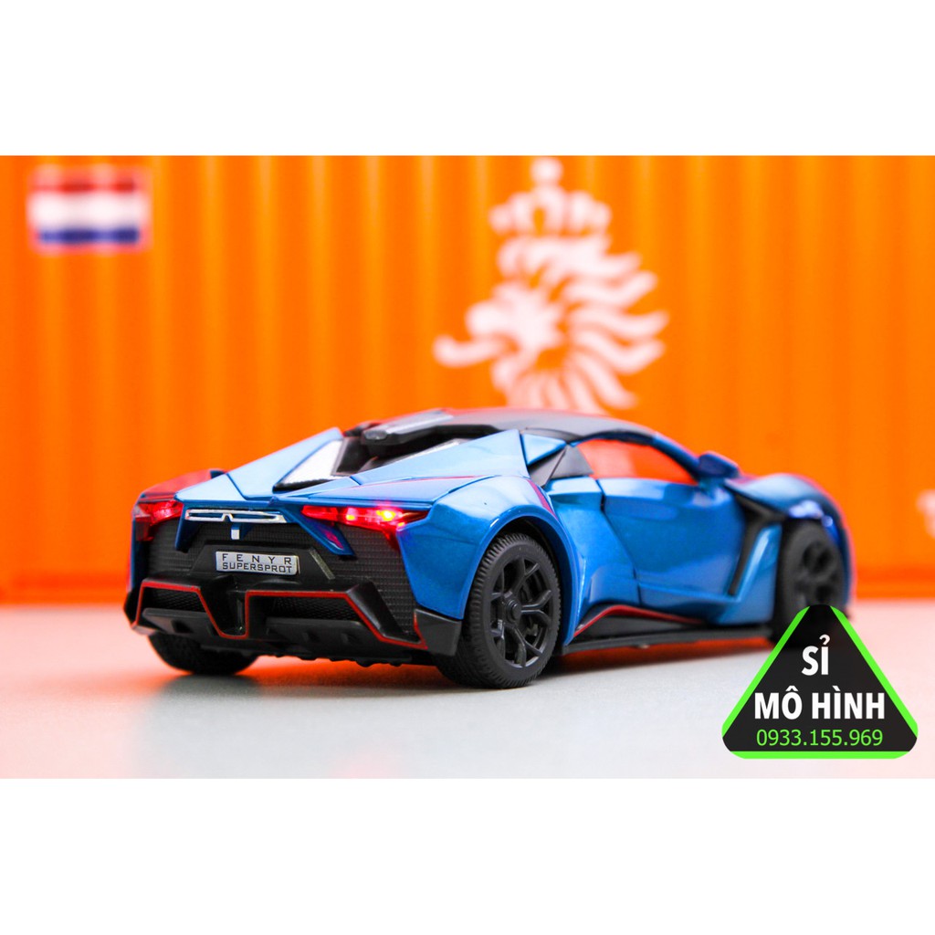 [ Sỉ Mô Hình ] Xe mô hình siêu xe Fenyr SuperSport 1:32 Xanh