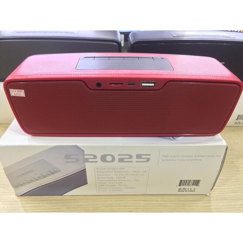 Loa Bluetooth S2025 cao cấp nghe nhạc chất lượng cao Chạy Usb - Thẻ nhớ Nhỏ gọn tiếng to bass chắc khỏe