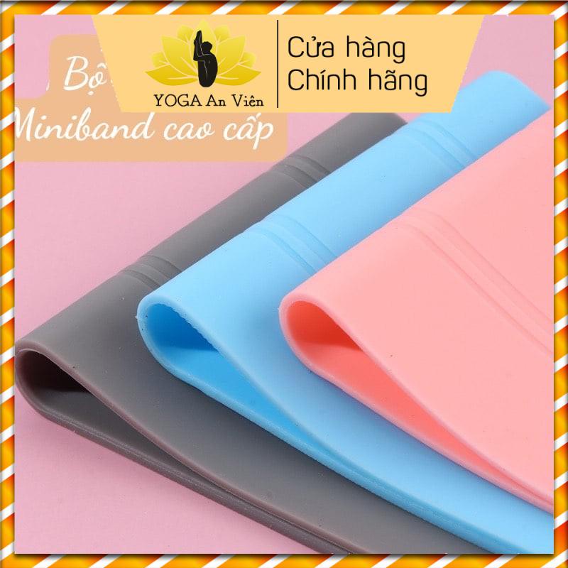 Bộ 3 dây kháng lực Mini Band cao su cao cấp- Yoga An Viên