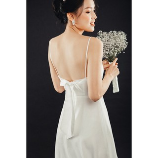 Đầm xòe 2 dây phối ren - 20again