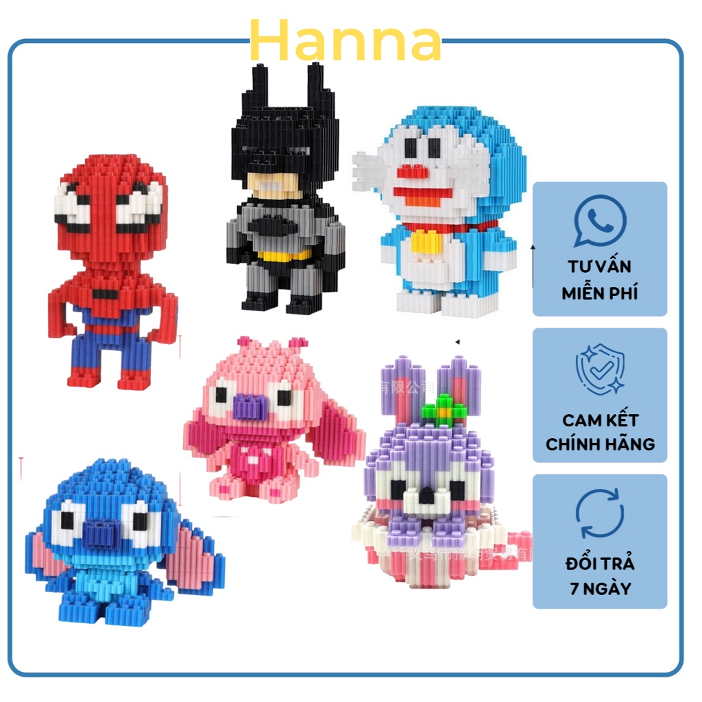 Mô hình lắp ghép nhân vật hoạt hình, đồ chơi lắp ráp lego mini