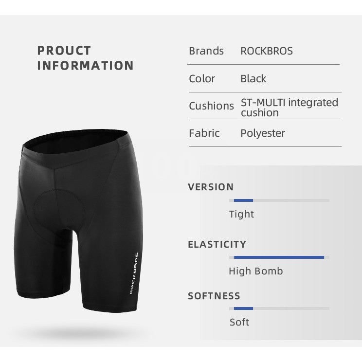 Quần short thể thao ROCKBROS 3D thời trang cao cấp cho nam nữ