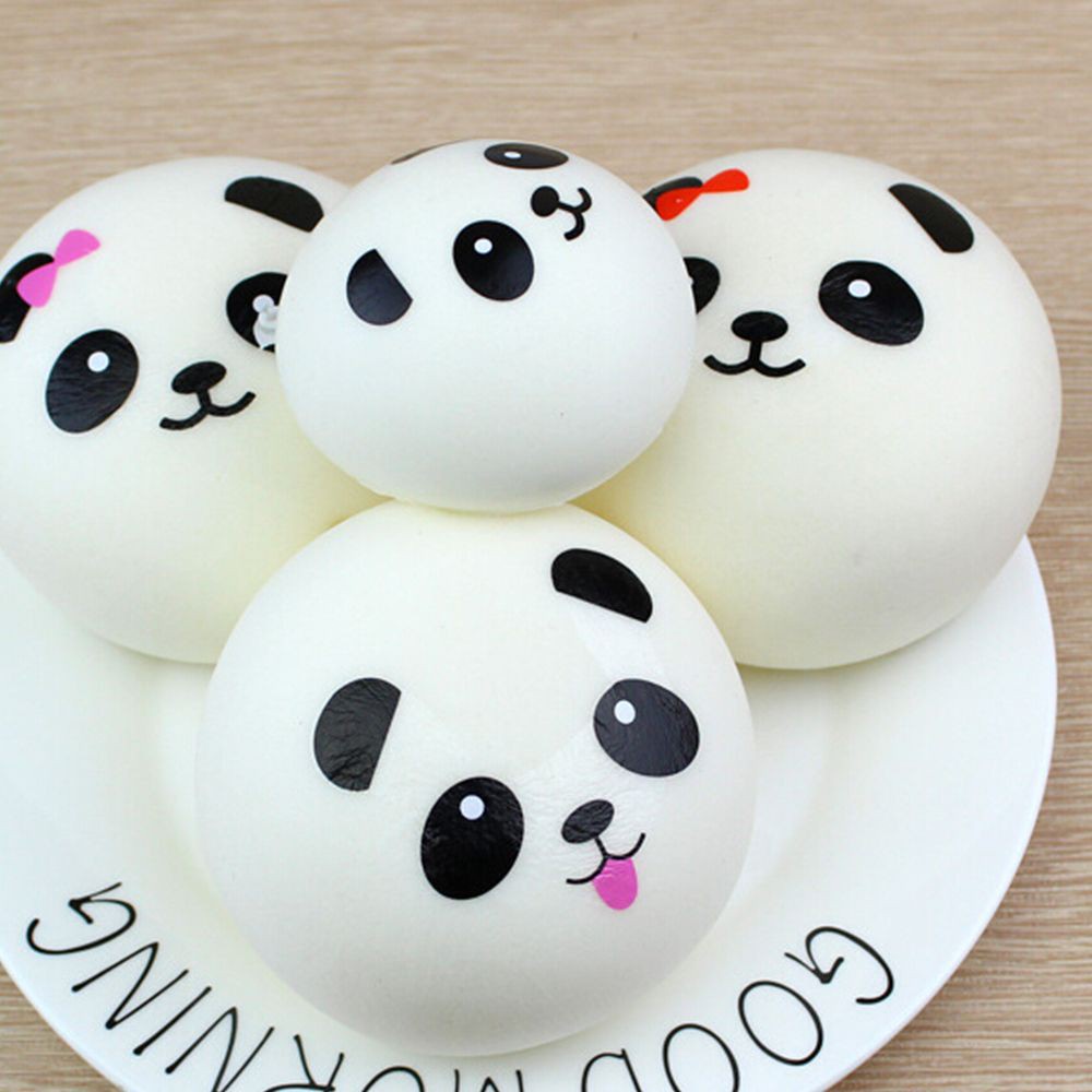 Đồ Chơi Nắn Bóp Đàn Hồi Giảm Stress Hình Gấu Trúc Silicone