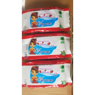 Khăn giấy ướt bỏ túi vietteens 20 tờ có mùi