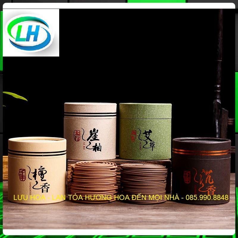 Nhang trầm hương [RẤT THƠM], nhang cao cấp 50 đĩa thời gian cháy 4 giờ đựng trong hộp giấy kín - Hương thơm ngát