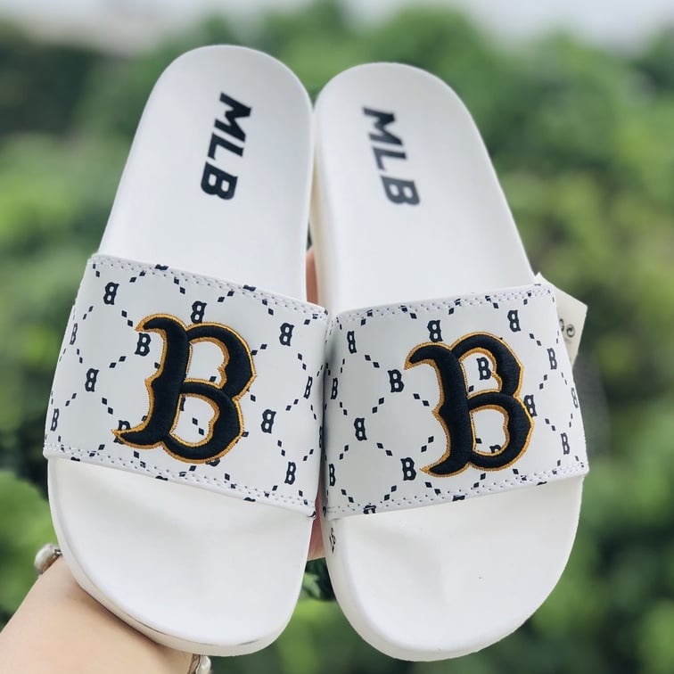 🔥HÀNG SIÊU CẤP🔥Dép nam quai ngang MLB họa tiết thêu tinh tế siêu đẹp