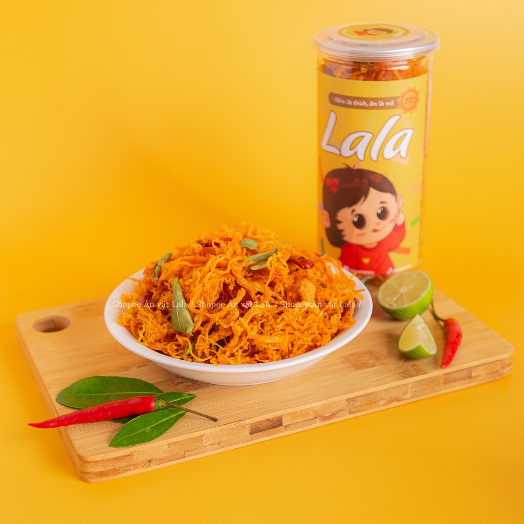 Khô gà lá chanh 300g- Ăn vặt Lala - Đồ Ăn Vặt Ngon Hà Nội - Nhìn là thích, ăn là mê | BigBuy360 - bigbuy360.vn