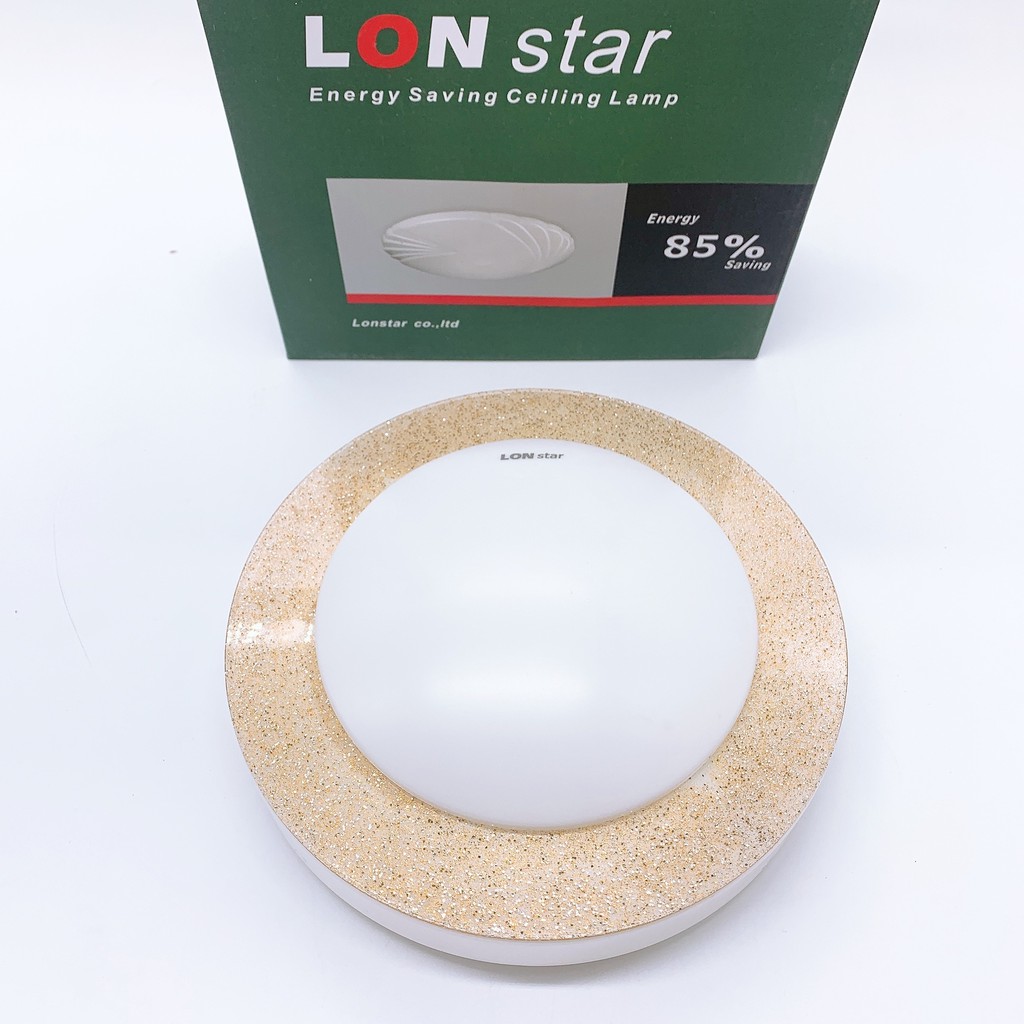 Đèn ốp trần trang trí ban công,phòng vệ sinh,cầu thang 21W phi 19cm ốp nổi tròn Thương hiệu LONstar