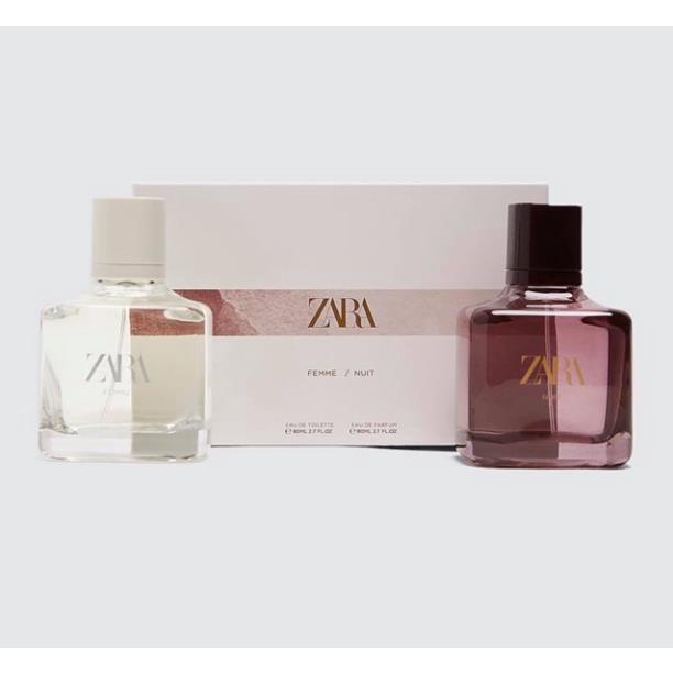 Set nước hoa nữ ZARA FEMME EDT + NUIT EDP 80 ML
