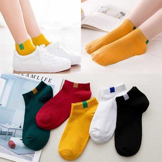 [GIÁ SỈ] Tất cổ ngắn nam nữ TG05 phong cách Hàn Quốc gân tăm vintage HOT 2019