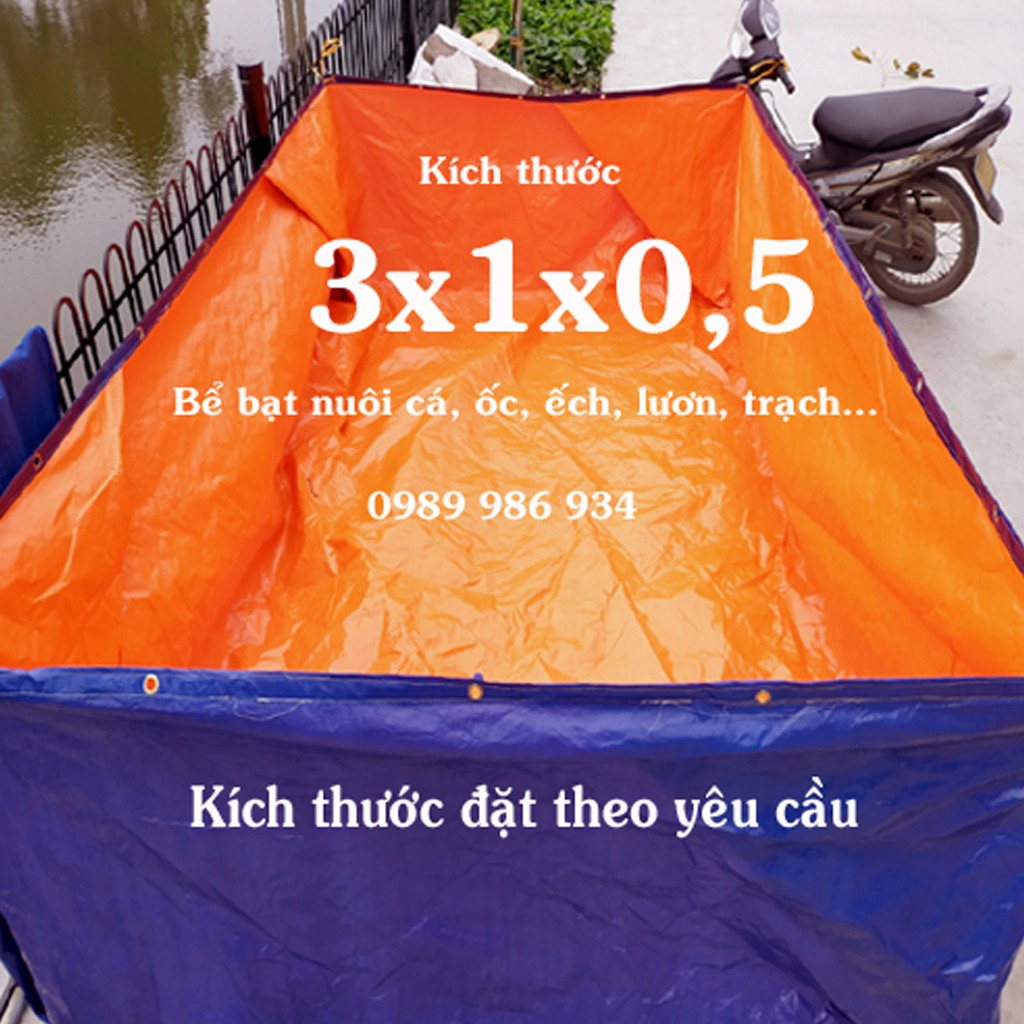 [Mã SKAMLTSM9 giảm 10% đơn 99K] Xả bể bạt nhiều kích thước nuôi cá,ốc, ếch, lươn, ruồi lính đen siêu bền