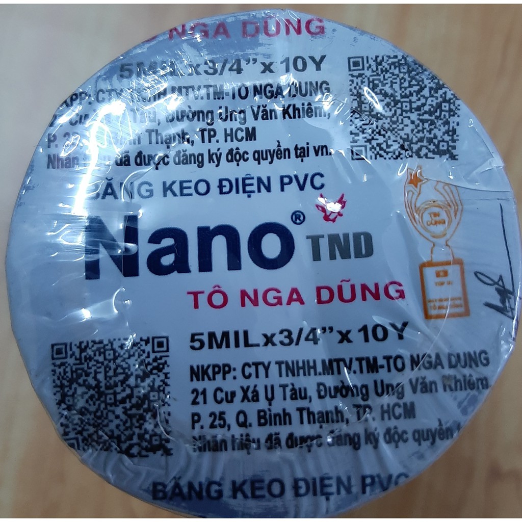 Cuộn băng dính điện nano 10Y Tô Nga Dũng