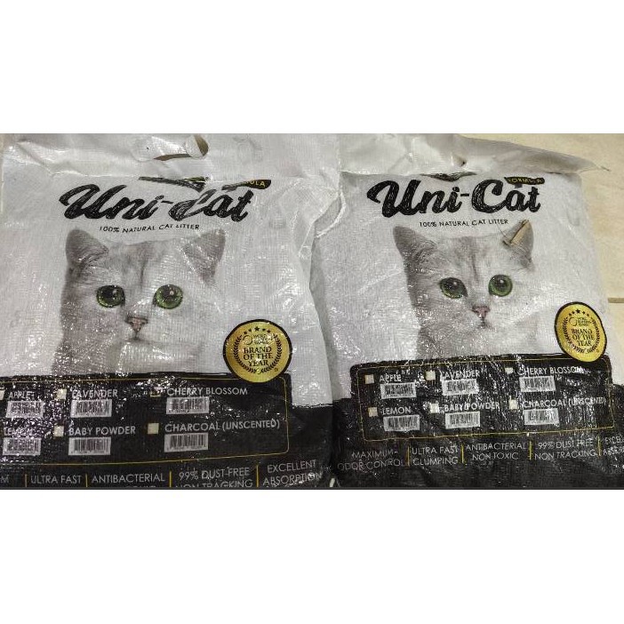 Cát cho mèo Kit cat uni cat 5L, vệ sinh siêu vón khử mùi thú cưng Con Mèo Xiêm