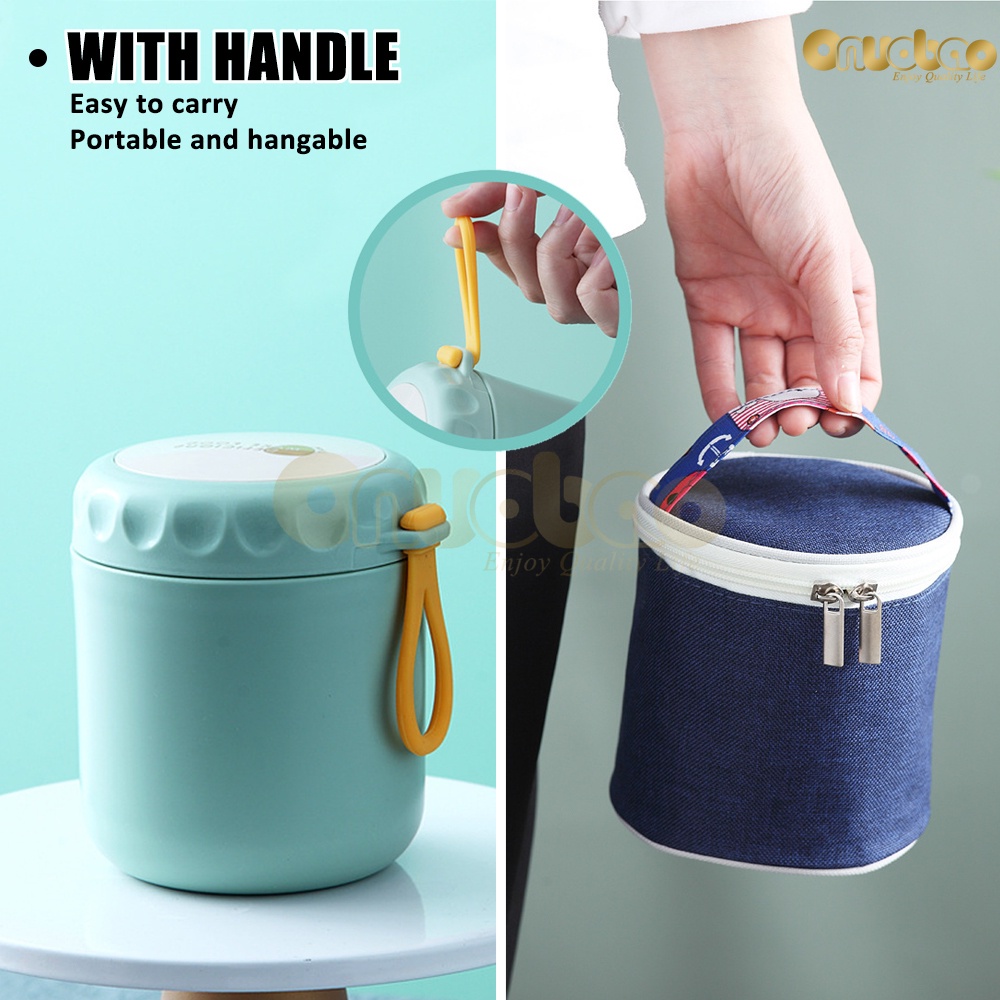 Onuobao chén súp cách nhiệt Thép không gỉ 304 Chứa một cái thìa