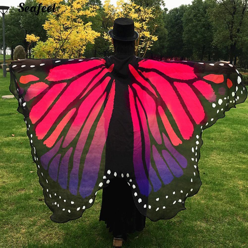 khăn choàng nữ hình tháp và bãi biển cánh bướm