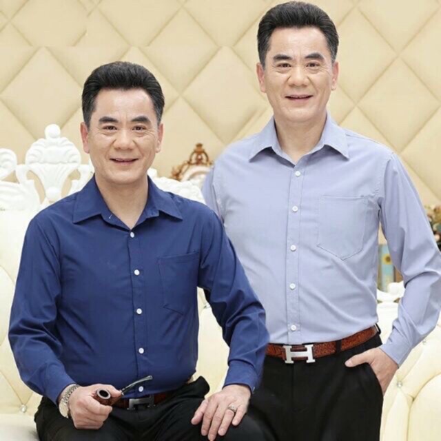 Áo Sơ Mi Dài Tay Nam Trung Niên Dáng Suông Cao Cấp