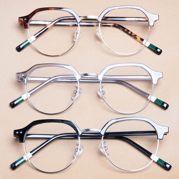 Gọng Kính Cận Hợp Kim Tròn Shady Unisex G2166 (Nhiều Màu)