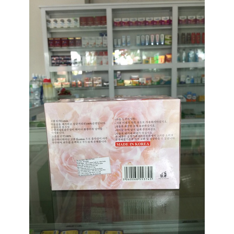 Bông tẩy trang BEAUTY& EVA Hàn quốc - hộp 100 miếng ( nhà thuốc Như Quỳnh)